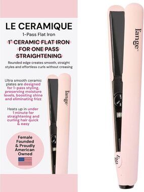 Ceramic Flat Iron Hair Straightener | Fast Heating, Moisture Lock, Shine